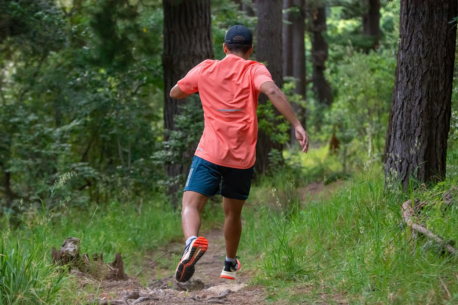 Coureur en trail en montagne